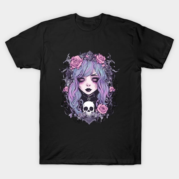 Goth Emo Girl T-Shirt by Venus Doom